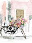 Flower Bicycle I Art Print by Dogwood Portfolio