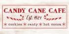 Candy Cane Cafe Art Print