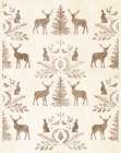 Woodland Animals Silhouettes II Art Print
