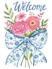 Bow And Flowers Welcome Art Print