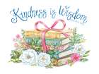 Books And Flowers I Art Print