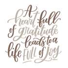A Heart Full of Gratitude Art Print by Imperfect Dust
