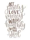 Act Justly Art Print by Imperfect Dust