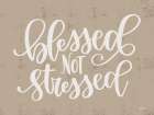Blessed Not Stressed Art Print by Imperfect Dust