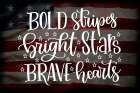 Bold, Bright and Brave Art Print