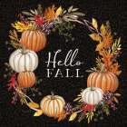 Hello Fall Wreath Art Print