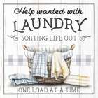 Laundry Help Wanted Art Print