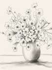 Sketchy Bouquet II Art Print