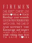 Firemen Minimalist Print