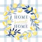 Home Sweet Home Lemon Wreath Art Print