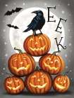 Eek Stacked Pumpkins Art Print