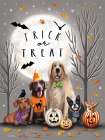 Trick or Treat Dogs Art Print