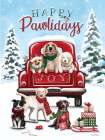Happy Pawlidays Dogs Art Print