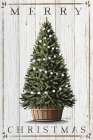 Merry Christmas Tree Art Print