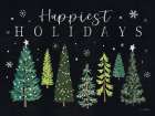 Happiest Holidays Art Print