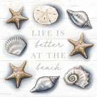 Life is Better at the Beach Art Print