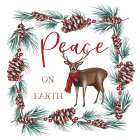 Peace on Earth Reindeer Art Print