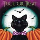 Trick or Treat Cat Art Print