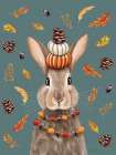 Fall Rabbit Art Print
