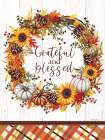 Grateful and Blessed Wreath Art Print