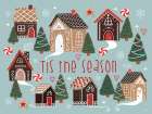 Tis the Season Gingerbread Village Art Print