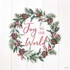 Joy to the World Wreath Art Print
