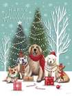 Christmas Dogs Art Print