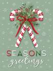 Season Greetings Candy Canes II Art Print