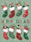 Happy Holidays Stockings II Art Print