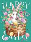 Happy Easter Bunny and Basket Art Print