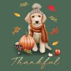 Fall Dogs Thankful Art Print