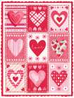 Row of Hearts Art Print