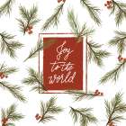 Joy to the World Greenery Art Print
