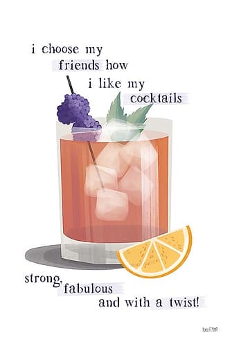 Friends and Cocktails Food Print