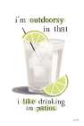 Outdoorsy Drink Art Print