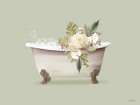Botanical Tub I Art Print