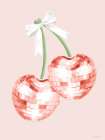 Dancing Cherries Art Print