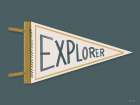 Explore Pennant Art Print