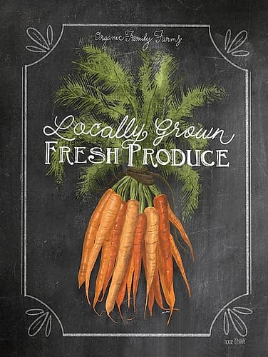Fresh Carrots Art Print