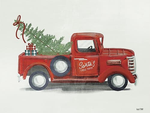 Santas Tree Farm Art Print