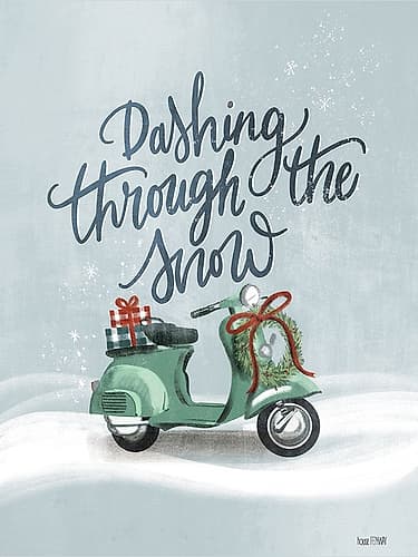 Snow Scooter Art Print