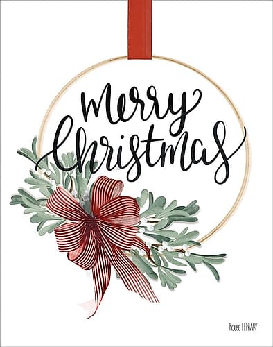 Merry Christmas Mistletoe II Art Print