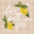 Live with Zest Art Print