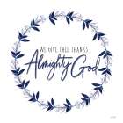 Almighty God Wreath Art Print