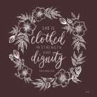 She is Clothed Art Print