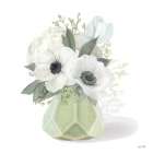 Posies in Green Art Print