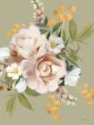 Moody Peonies Art Print