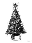Farmhouse Christmas Tree Vintage Print