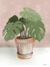 House Monstera Plant Botanical Print
