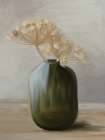 Dried Blooms in Green Art Print
